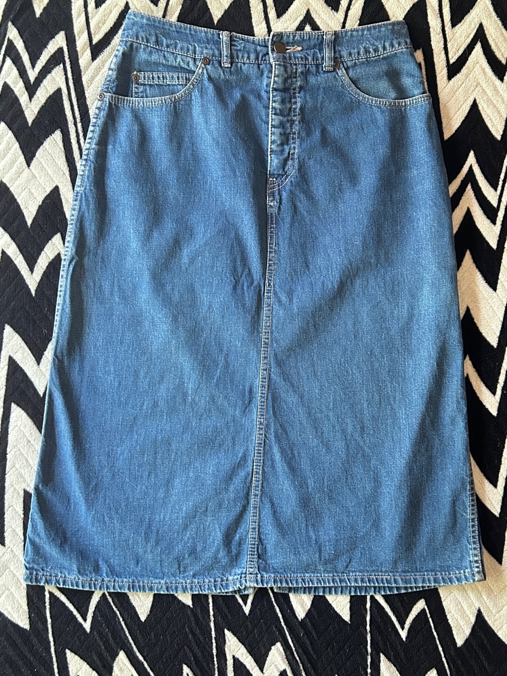 Vintage Calvin Klein Denim Midi